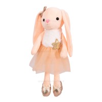 عروسک خرگوش دامن دار رنگ گلبهی برند خارجی