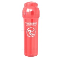 شیشه شیر آنتی کولیک ۳۳۰ میل قرمز صدفی تویست شیک Twistshake