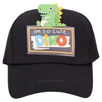 کلاه اسپرت طرح دایناسور رنگ مشکی برند خارجی
