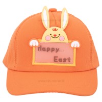 کلاه اسپرت طرح خرگوش رنگ نارنجی برند خارجی