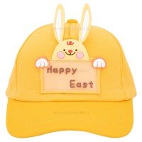کلاه اسپرت طرح خرگوش رنگ زرد برند خارجی