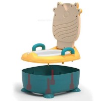لگن آموزشی طرح گاو رنگ سبز زرد بیبی هود Baby Hood