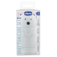 ست مانيکور 4 تيکه طرح خرس قطبي رنگ سفيد Chicco