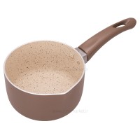 سرويس قابلمه تفلون گرانيت رنگ قهوه ای مدل نيليا عروس Aroos