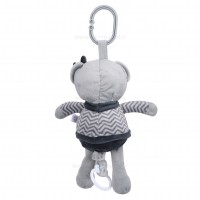 آویز کریر نخ کشی طرح خرس رنگ طوسی بیبی فان babyfun