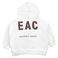 هودی اسپرت طرح لاتین رنگ سفید