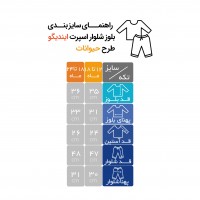 بلوز شلوار پسرانه طرح حیوانات رنگ کرم و سبز ایندیگو Indigo