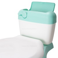 لگن آموزشی طرح توالت فرنگی رنگ سبز بیبی هود Baby Hood