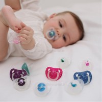 پستانک تکی 0 - 6 ماه ارتودنسی شب تاب طرح ستاره سرخابی سواوینکس Suavinex (بدون جعبه)