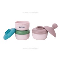 انباری غذا و شیر خشک سه طبقه رنگ سبز-طوسی رووکو Rovco