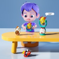 جغجغه صندلی غذا طرح خرگوش رنگ سفید هولی تویز Huile toys