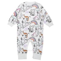 سرهمی دخترانه طرح خرگوش و رنگین کمان سفید Indigo