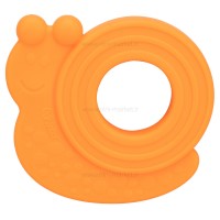 دندانگیر سیلیکونی مدل حلزون رنگ نارنجی چیکو Chicco