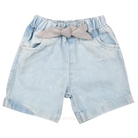 تیشرت شورت دخترانه طرح خونه رنگ کرمی پاپو