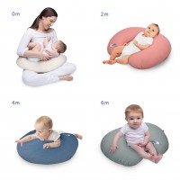 بالشت شیردهی c شکل طرح گوسفند موسلین رنگ کرم isiz