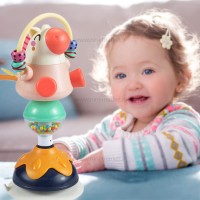 جغجغه صندلی غذا طرح اسب آبی چسبان هولی تویز Hola toys