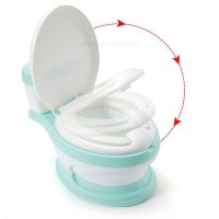 لگن آموزشی طرح توالت فرنگی رنگ سبز بیبی هود Baby Hood