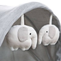 گهواره برقي و تخت کنار مادر رنگ طوسي ماستلا Mastela