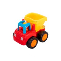 ماشین قدرتی کامیون هولی تویز huile toys رنگ قرمز
