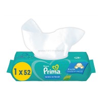 دستمال مرطوب 52 عددي سبز پريما prima