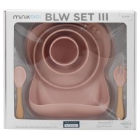 ست ظرف غذا 6 تیکه رنگ صورتی minik oioi