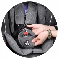 صندلي ماشين مدل متيار 25-0 کيلو رنگ طوسي تيره داخل طوسي روشن AKO