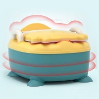 لگن آموزشی طرح گاو رنگ سبز زرد بیبی هود Baby Hood