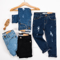 شلوار جين اسپرت زاپ دار رنگ سرمه اي زارا بیبی Zara Baby