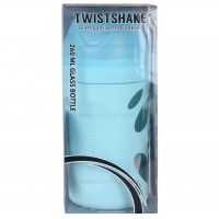 شيشه شير 260 ميل پيرکس کاور دار رنگ آبی توئیست شیک Twistshake