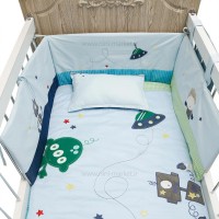 ست روتختی 8 تکه - تکه دوزی طرح پسر بیبی فور لایف Baby4life