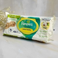 دستمال مرطوب جدید 46 عددی به همراه 15 درصد پنبه Pampers