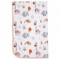 زیرانداز تعویض طرح زرافه رنگ کرمی ایسیز