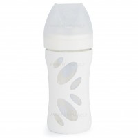 شیشه شیر 260 میل پیرکس کاور دار رنگ سفید Twistshake