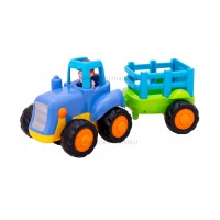 ماشین بازی هولی تویز Huile Toys مدل تراکتور رنگ آبی