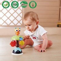 جغجغه صندلی غذا طرح جغد چسبان هولی تویز Hola toys
