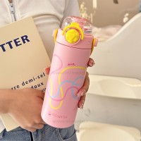 فلاسک رنگ صورتی 600 میل Yes Water