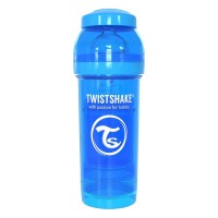 شیشه شیر آنتی کولیک تویست شیک 260 میل آبی Twistshake