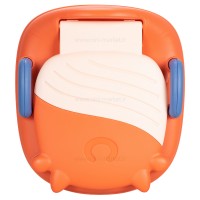 لگن آموزشی طرح گاو رنگ نارنجی سرمه ای بیبی هود Baby Hood