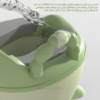 لگن آموزشی طرح خرگوش رنگ سبز خارجی
