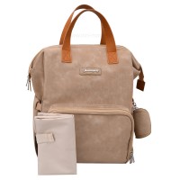 ساک لوازم کوله ای لاکچری کبریتی رنگ نسکافه ای Qz