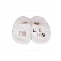 سرویس حوله 5 تیکه طرح خرس و تاج کرمی مادرکر