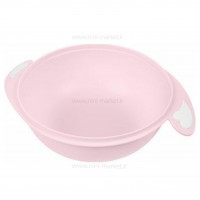 ظرف غذا چسبان و قاشق کیکابو Kikkaboo رنگ صورتی