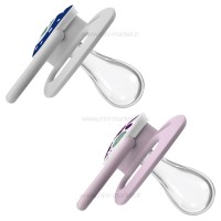 پستانک دو عددی درب دار بادامی نایت 6-18 ماه طرح دار دکتر براون Dr.brown