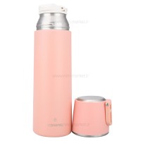 فلاسک رنگ صورتی 500 میل yes water