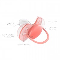 پستانک بادامی تکی الترا سافت 0 - 6 ماه طرح ساده اونت Avent  (بدون جعبه)