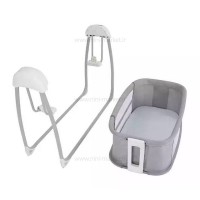 گهواره برقي و تخت کنار مادر رنگ طوسي ماستلا Mastela