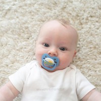 پستانک دو عددی درب دار بادامی 0-6 ماه طرح دار دکتر براون Dr.brown