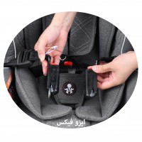 صندلي ماشين مدل متيار 25-0 کيلو رنگ کامل طوسي تيره AKO