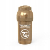 شیشه شیر ضد نفخ 180 میل رنگ طلایی تویست شیک Twistshake