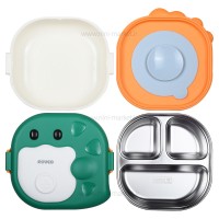 ظرف غذاخوری داخل استیل رنگ سبز رووکو rovco